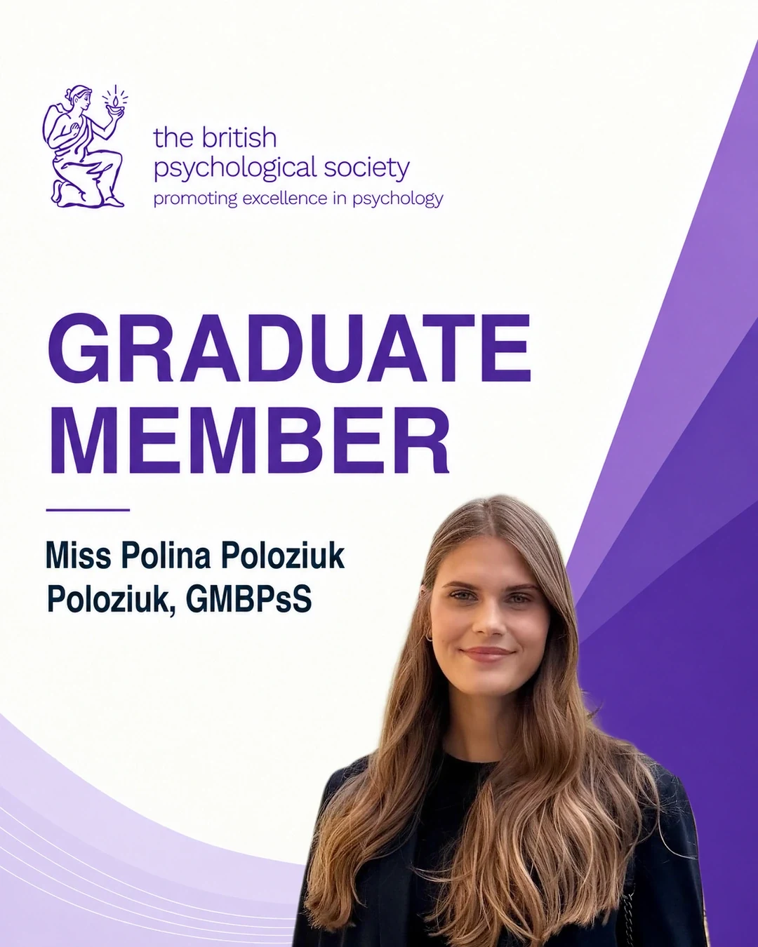 British Psychological Society: Polina Poloziuk · Graduate Member, GMBPsS.